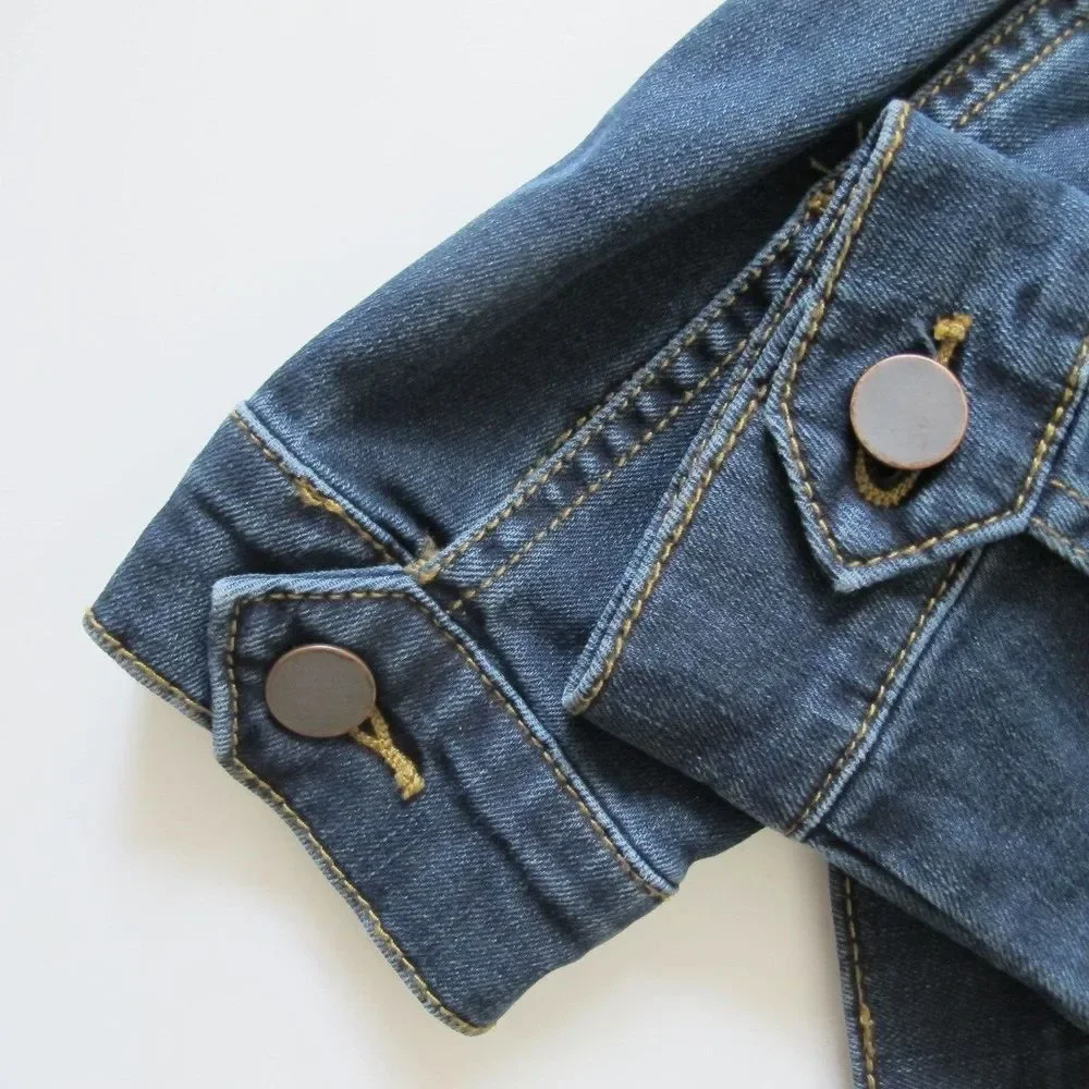 Women's XS Kut From Cloth Blue Denim‎ Stretch Jean Jacket